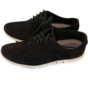 Cole Haan Zerogrand Wingtip Oxfords Women’s Size 7B-Black Suede